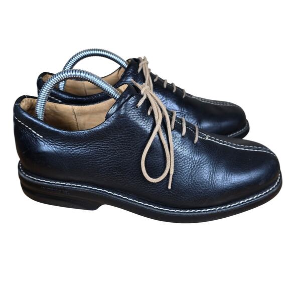 Sandro Moscoloni Vineyard 4046 Black Leather Mens 8 D Oxford Dress Shoes EUC - Picture 2 of 9